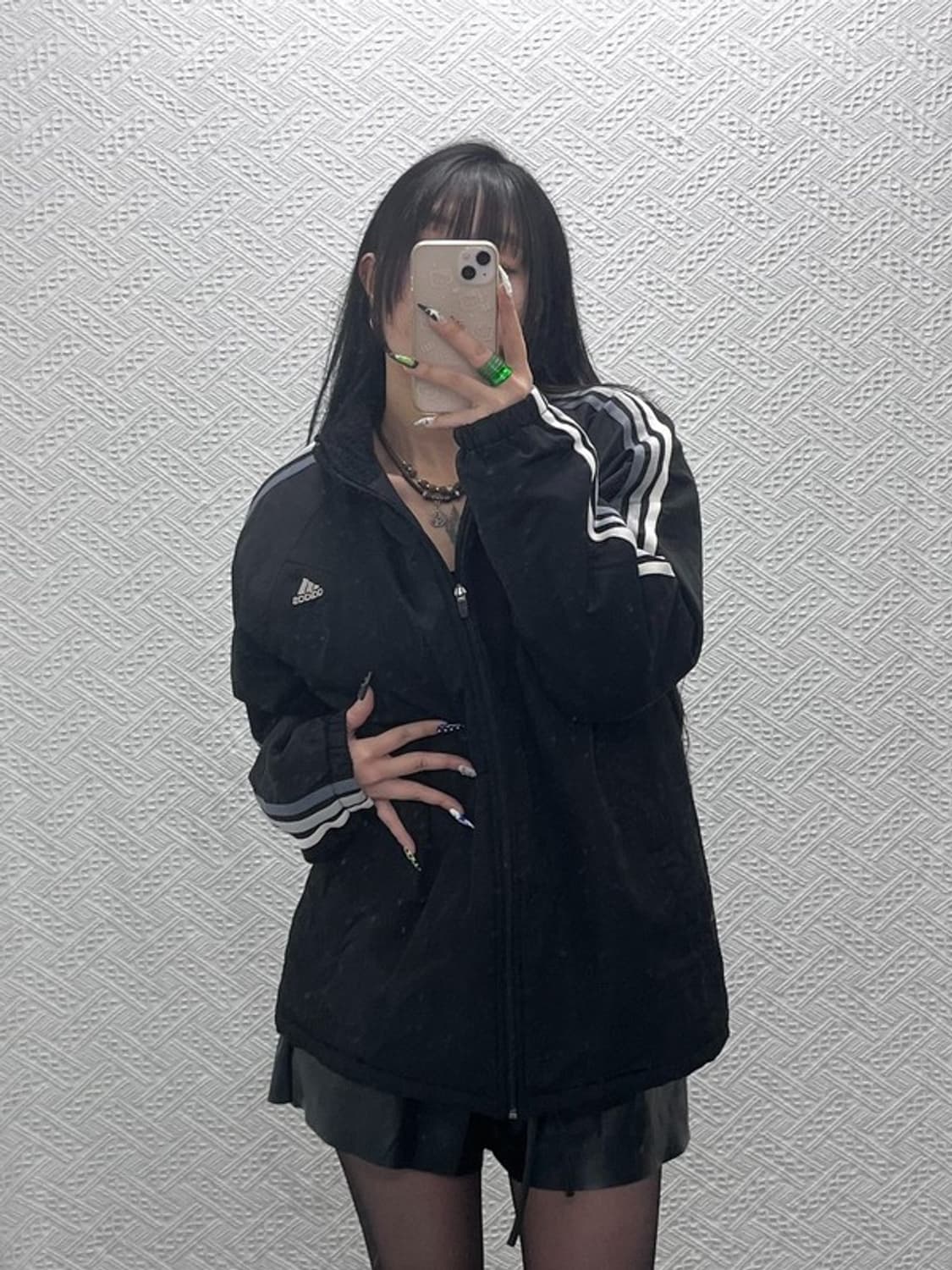 아디다스 레트로 멀티컬러 삼선 바람막이 패딩자켓 100 C08690 상품이미지2