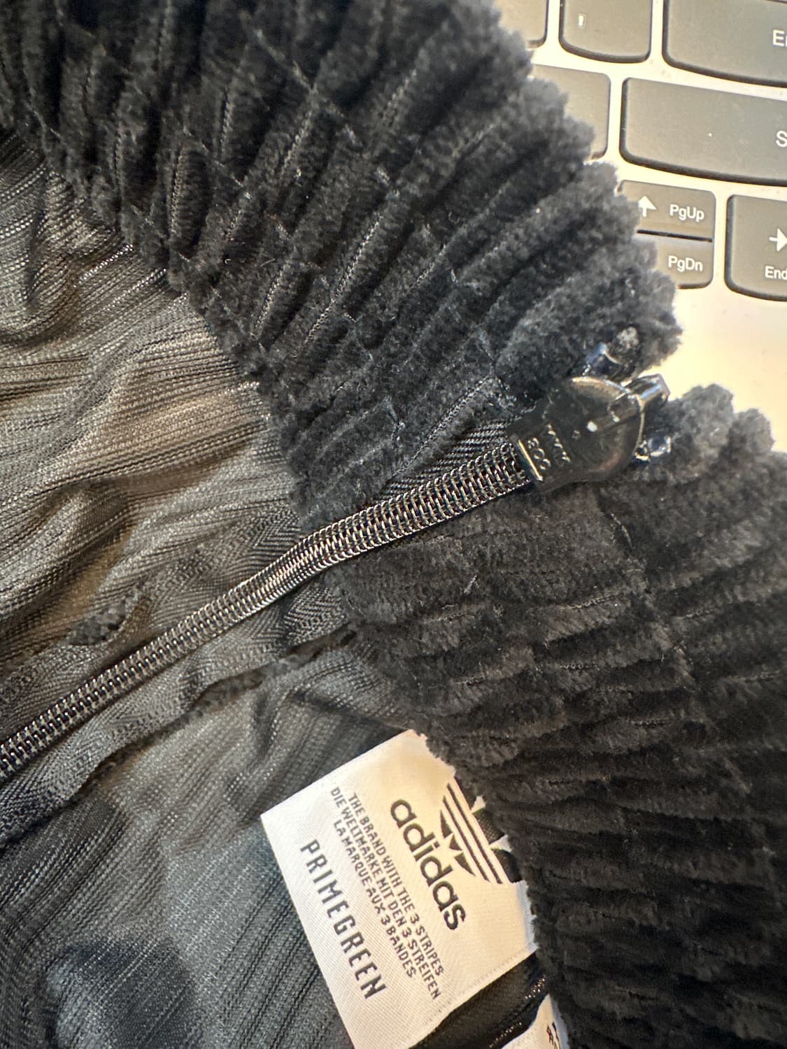 L) 아디다스 코듀로이 골덴 블랙 부츠컷 트랙 팬츠 상품이미지5