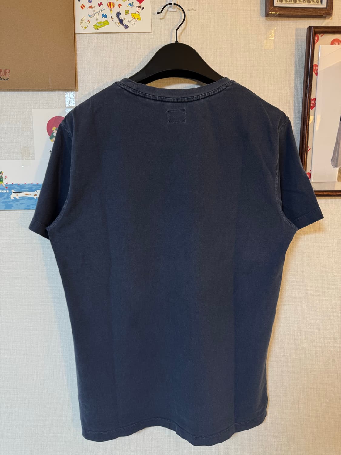 [XL]CP컴퍼니 포켓 워싱 반팔티 피그먼트 블루 상품이미지3