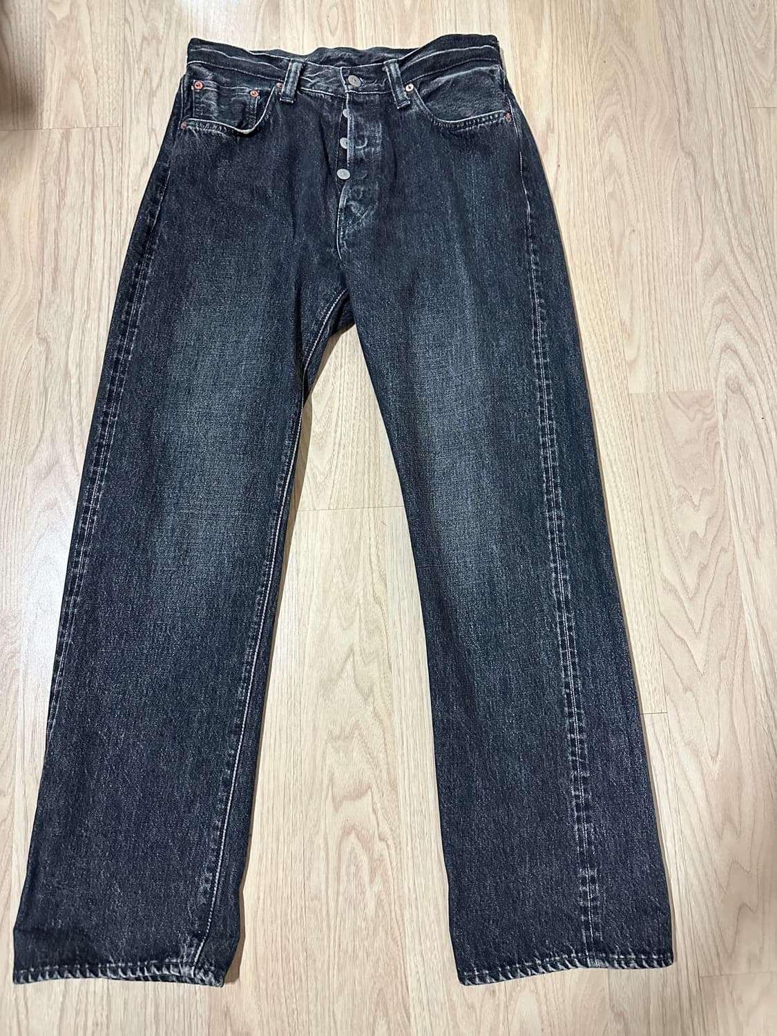 [30]슈가케인 1947 블랙 하드워시 데님 상품이미지1