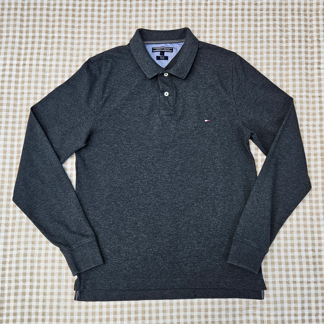 타미힐피거 긴소매 카라티 남자100 상품이미지1