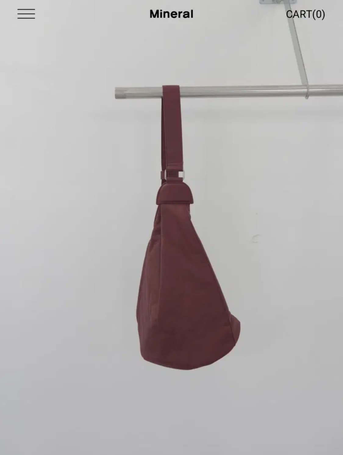 미네랄스튜디오 antler 메신저 백 버건디 상품이미지1