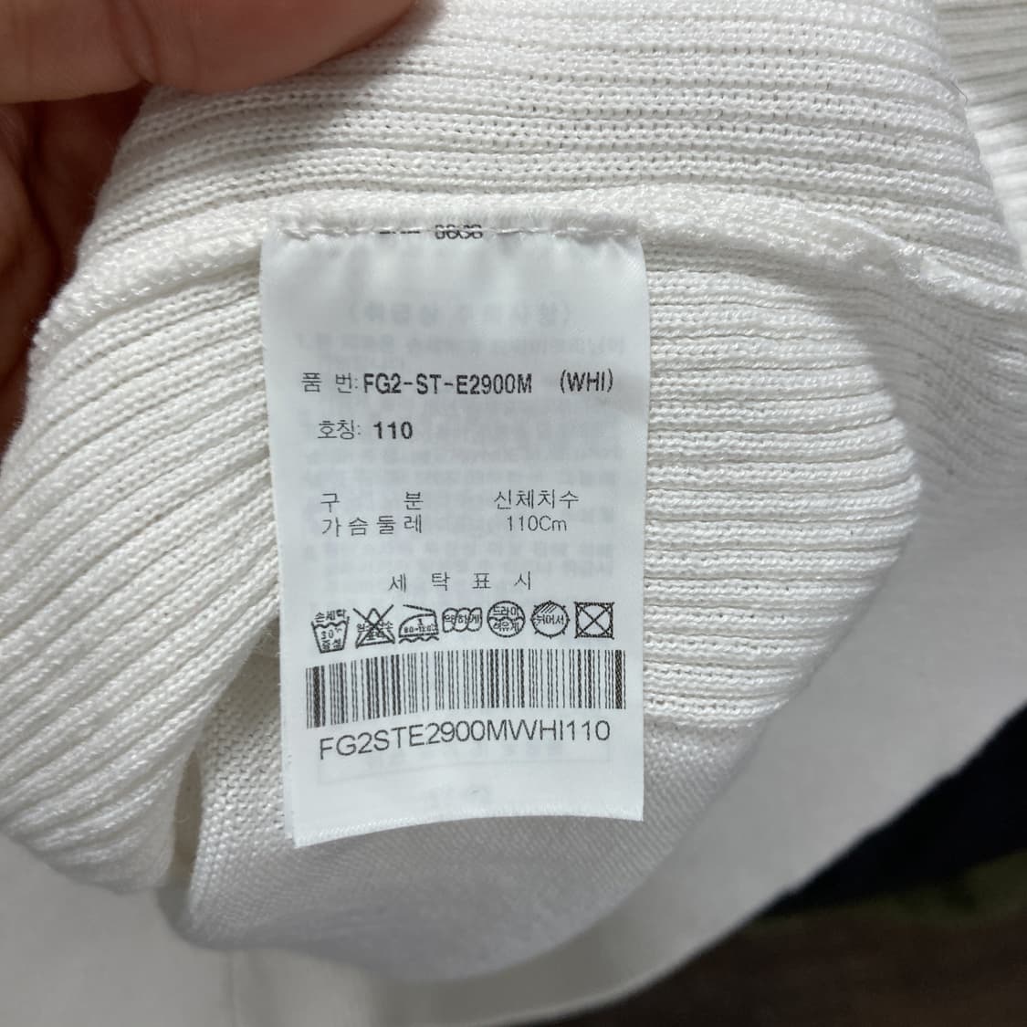 휠라 골프 2022 남성면린넨반팔티 화이트 110  상품이미지5