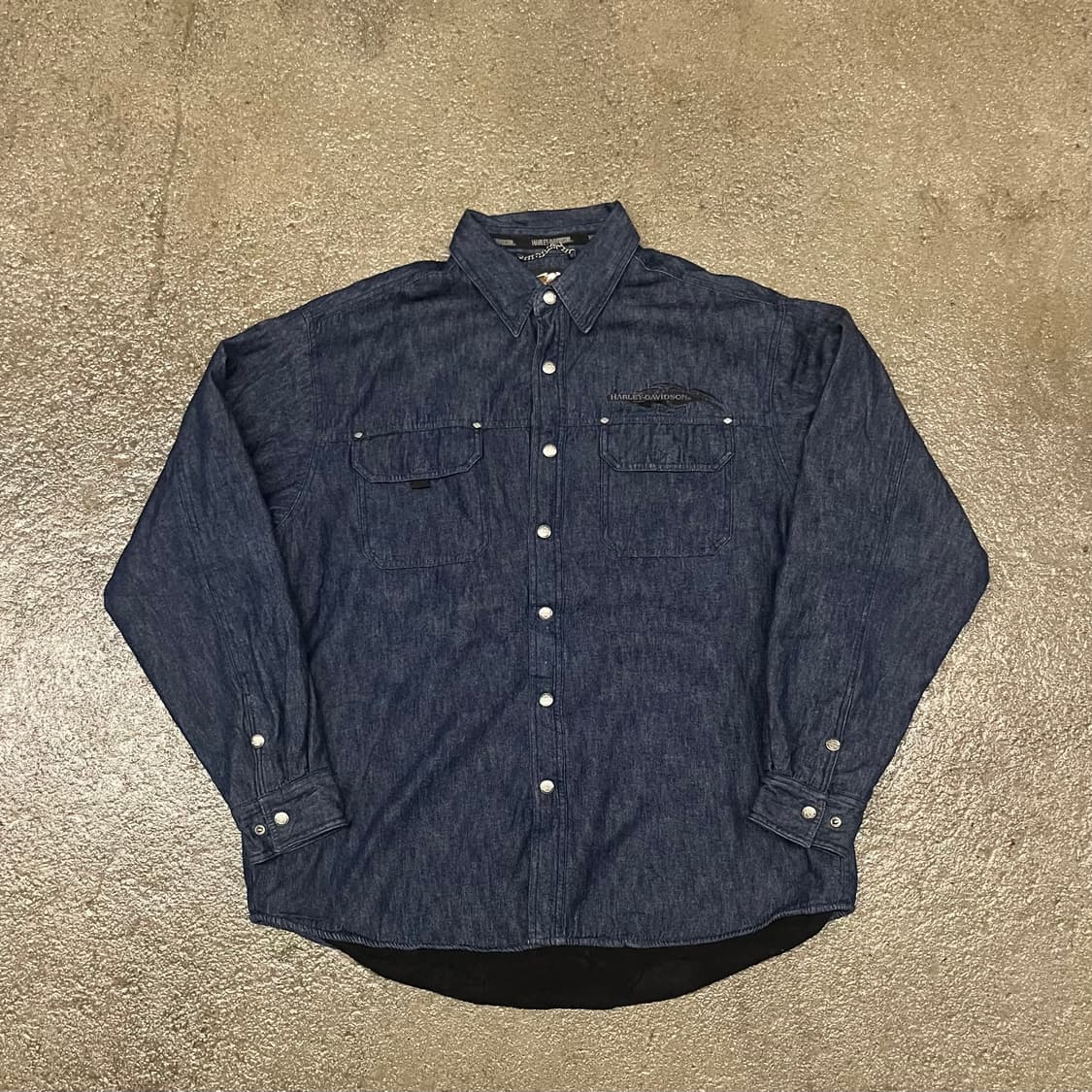 00s 할리데이비슨 헤비 데님 셔츠 (110) 상품이미지1