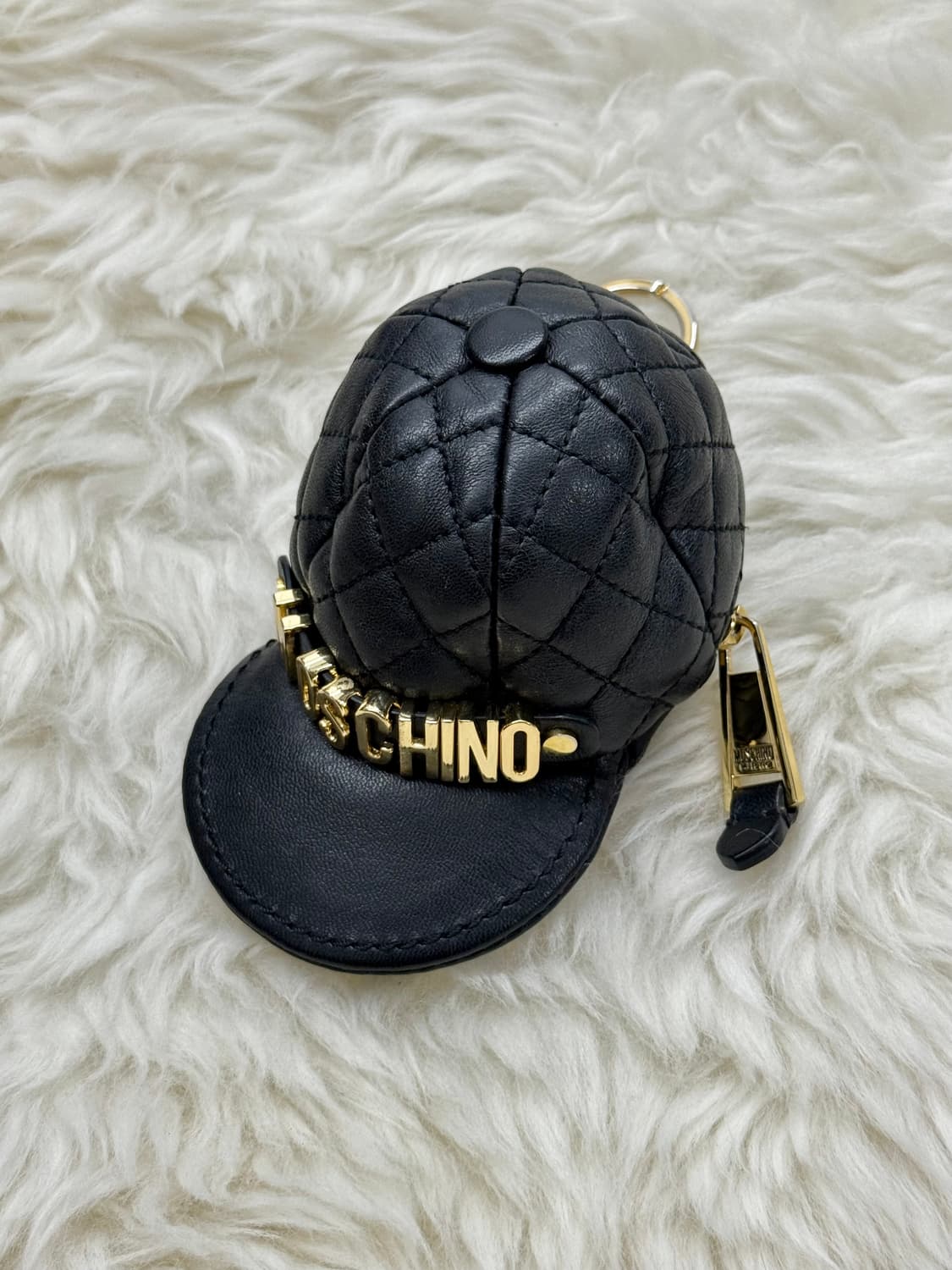 모스키노 리얼레더 퀼팅 금장 키링 상품이미지1