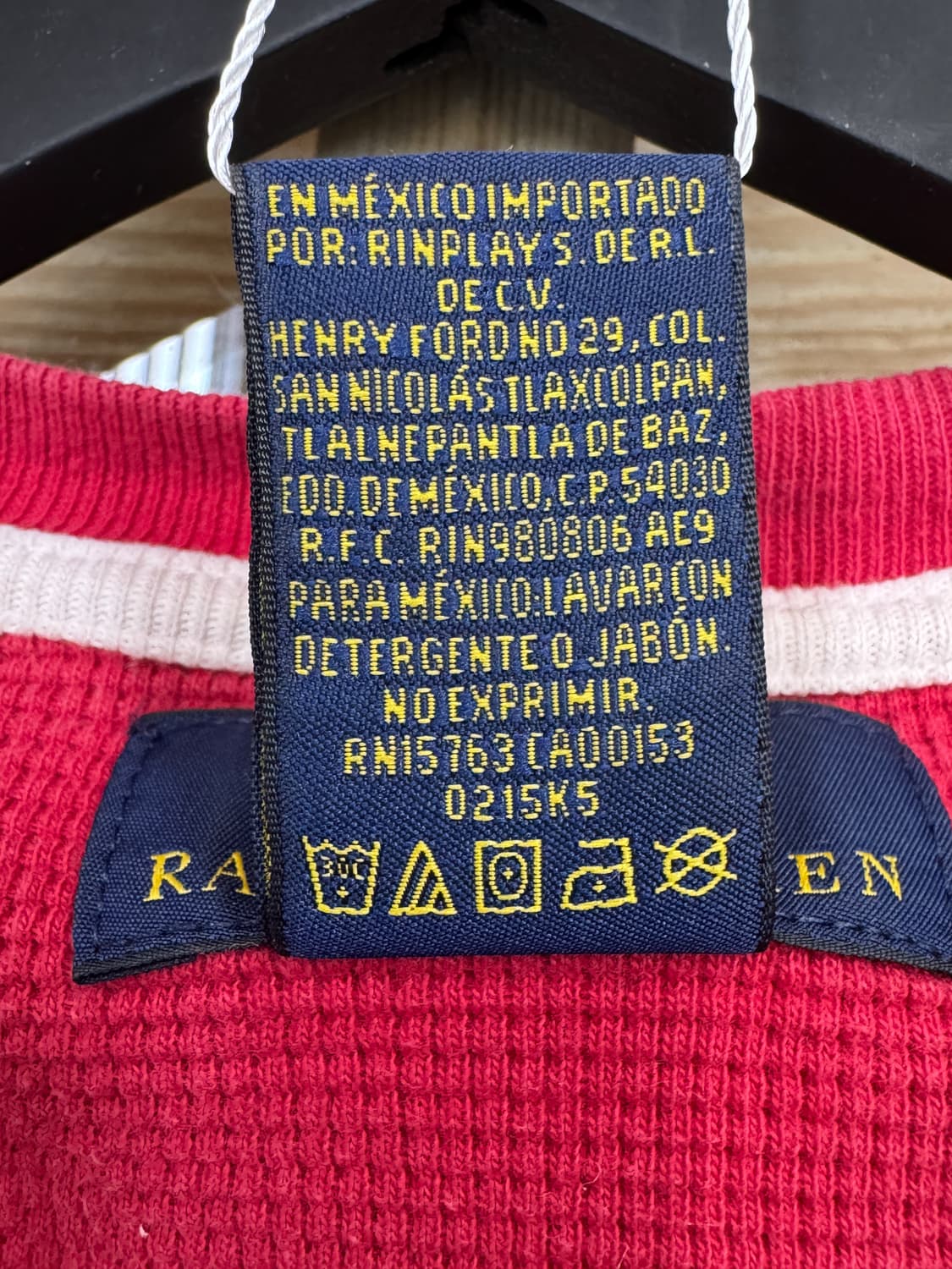 폴로 랄프로렌 워시드 레드 롱슬리브 상품이미지6