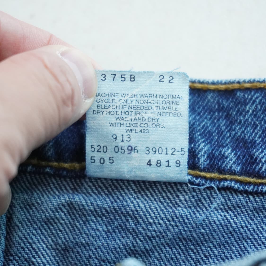 90s MADE IN USA 리바이스 505 데님팬츠 36 상품이미지5