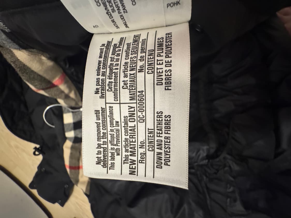 버버리 8044408 여성 패딩 s 상품이미지5