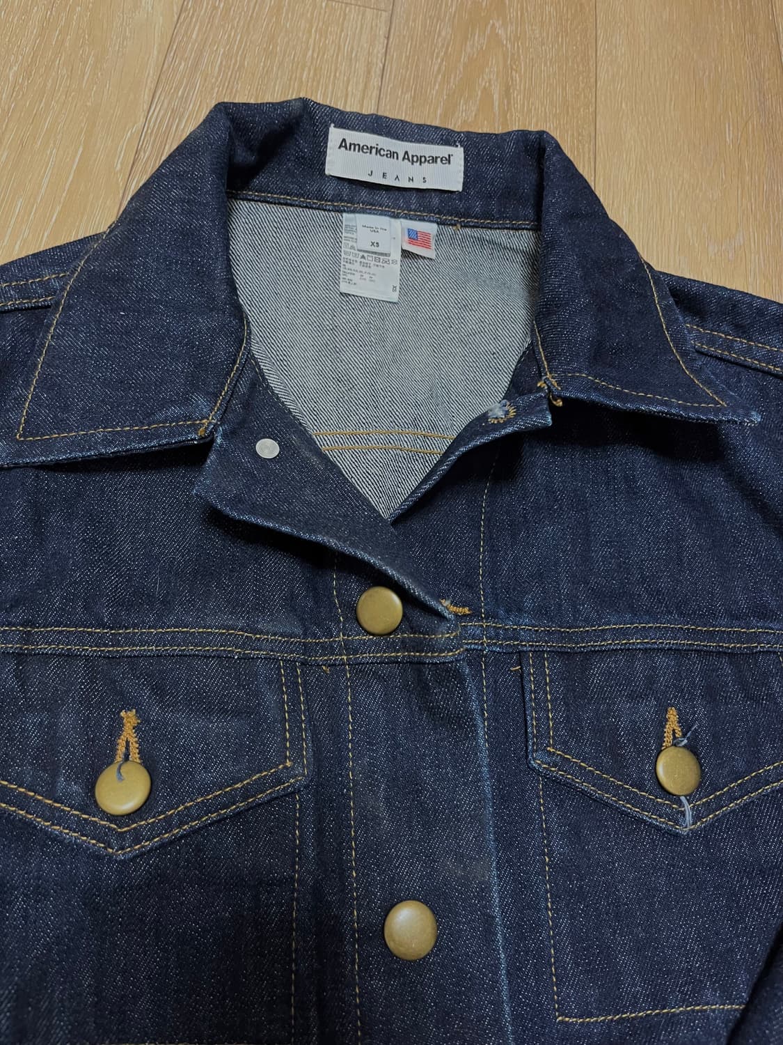 아메리칸 어패럴 진청자켓 xs 상품이미지2