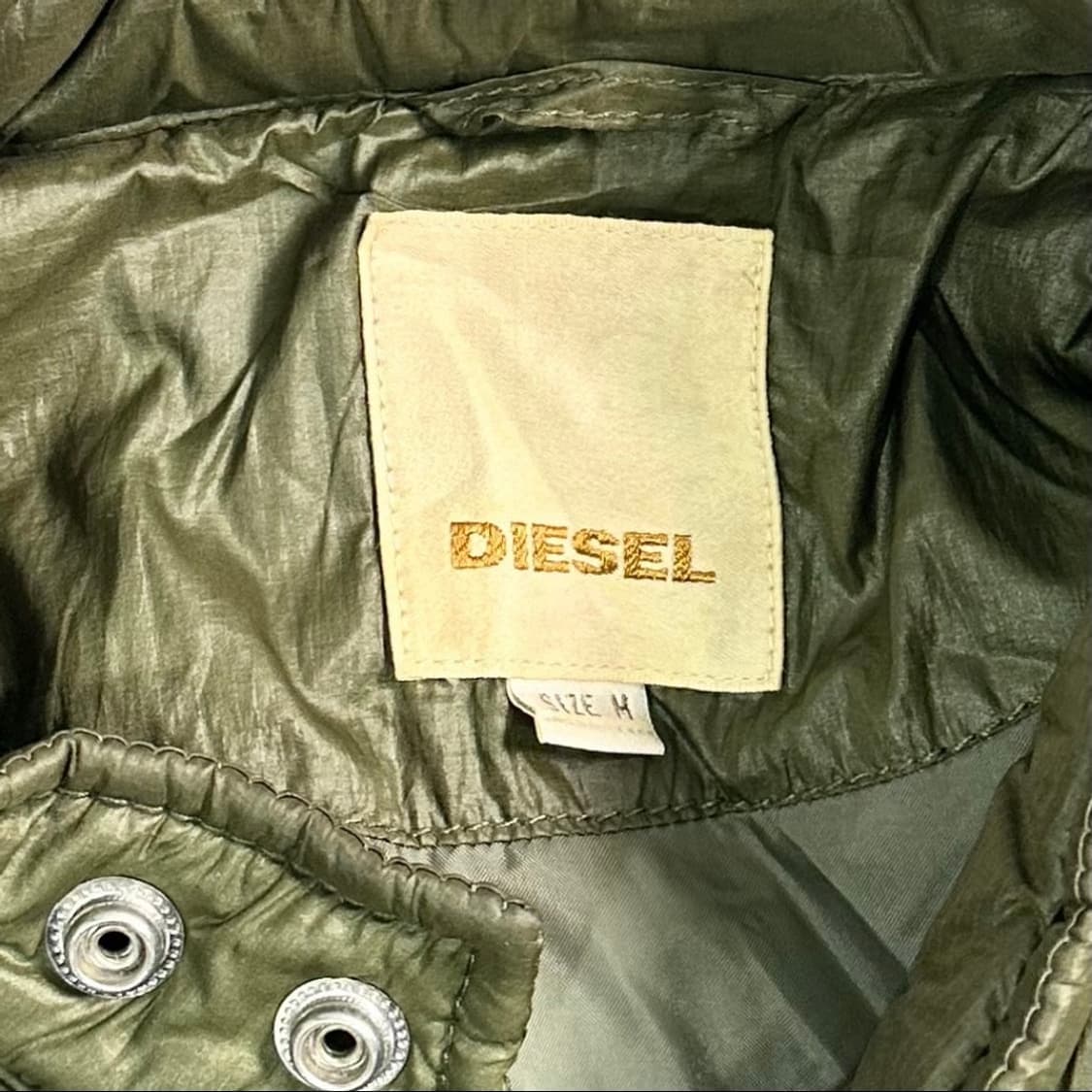 디젤 카키 바이커 자켓 상품이미지7