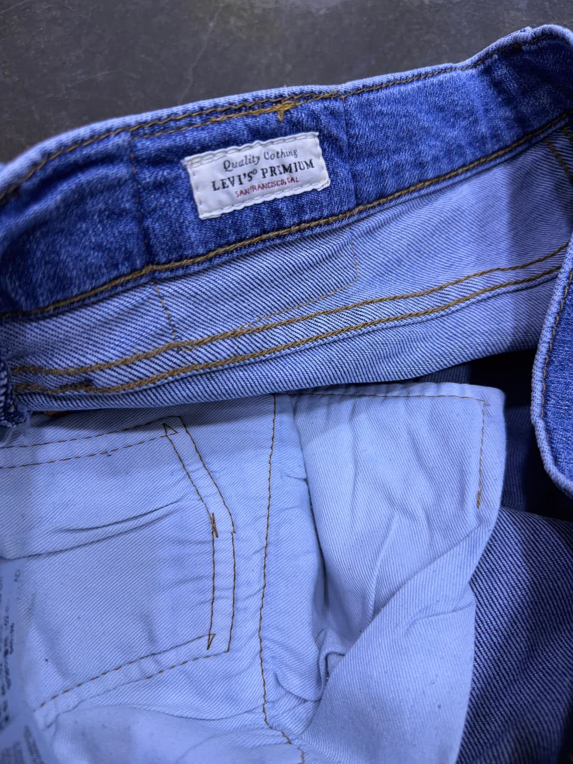 리바이스 511 프리미엄 빅e 슬림핏 라이트 워싱 데님팬츠 34 상품이미지9