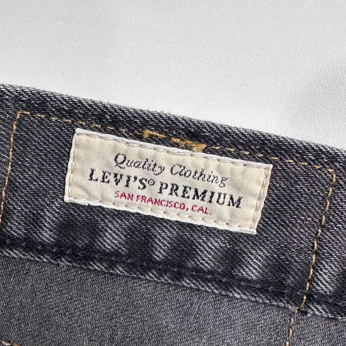 리바이스 501 흑청 데님 팬츠 상품이미지6