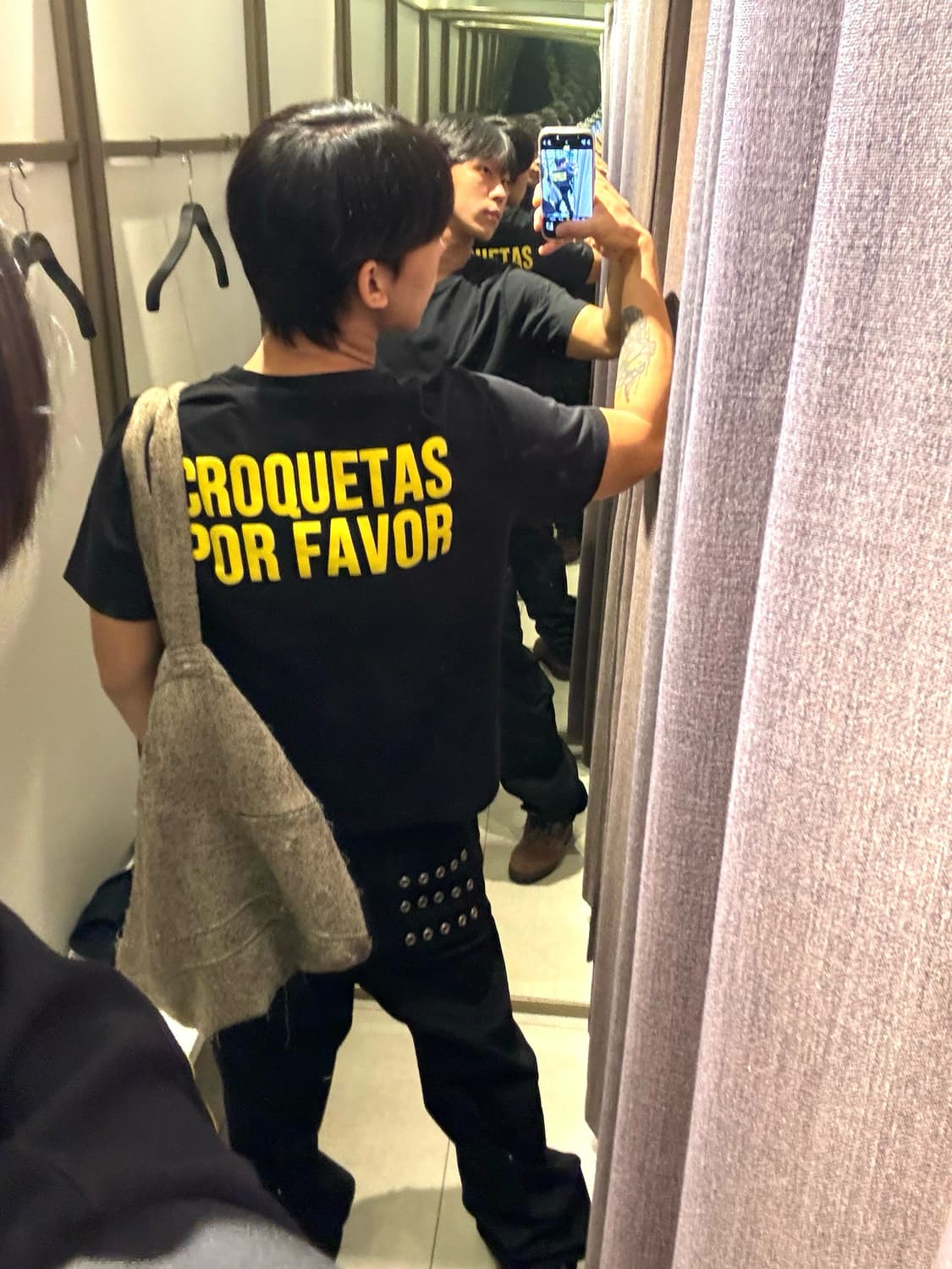 Eyelet Button Black Jeans 상품이미지2