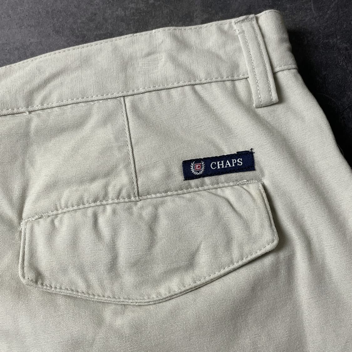 CHAPS 챕스 빈티지 아이보리 코튼 카고 하프 팬츠 A00685 상품이미지9