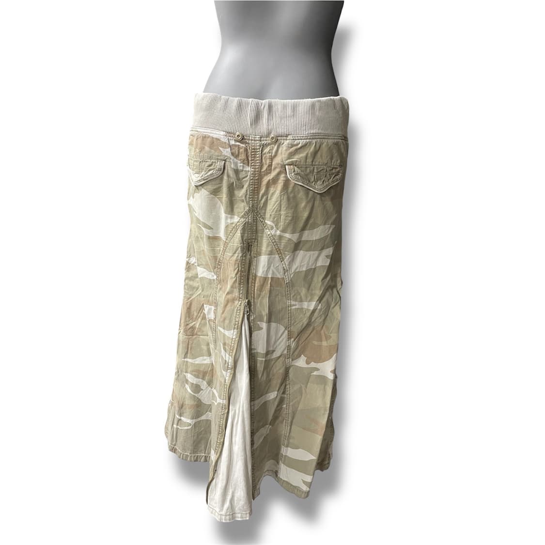 정품.고아 희귀패턴 카모 롱스커트(표기M) 상품이미지5