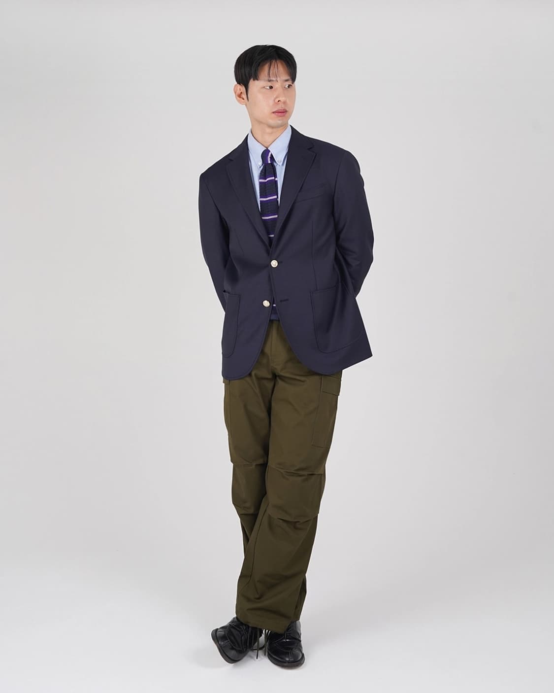 [105] 반츠 울 금장 자켓 블레이저 상품이미지9