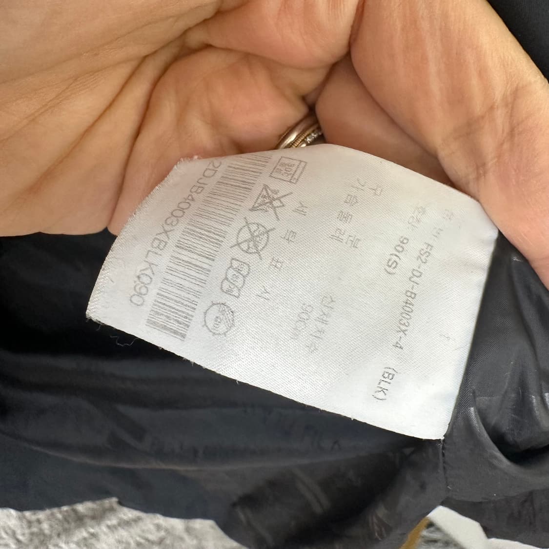 필라 남자 후드 롱패딩 점퍼 검정 S 90 상품이미지6