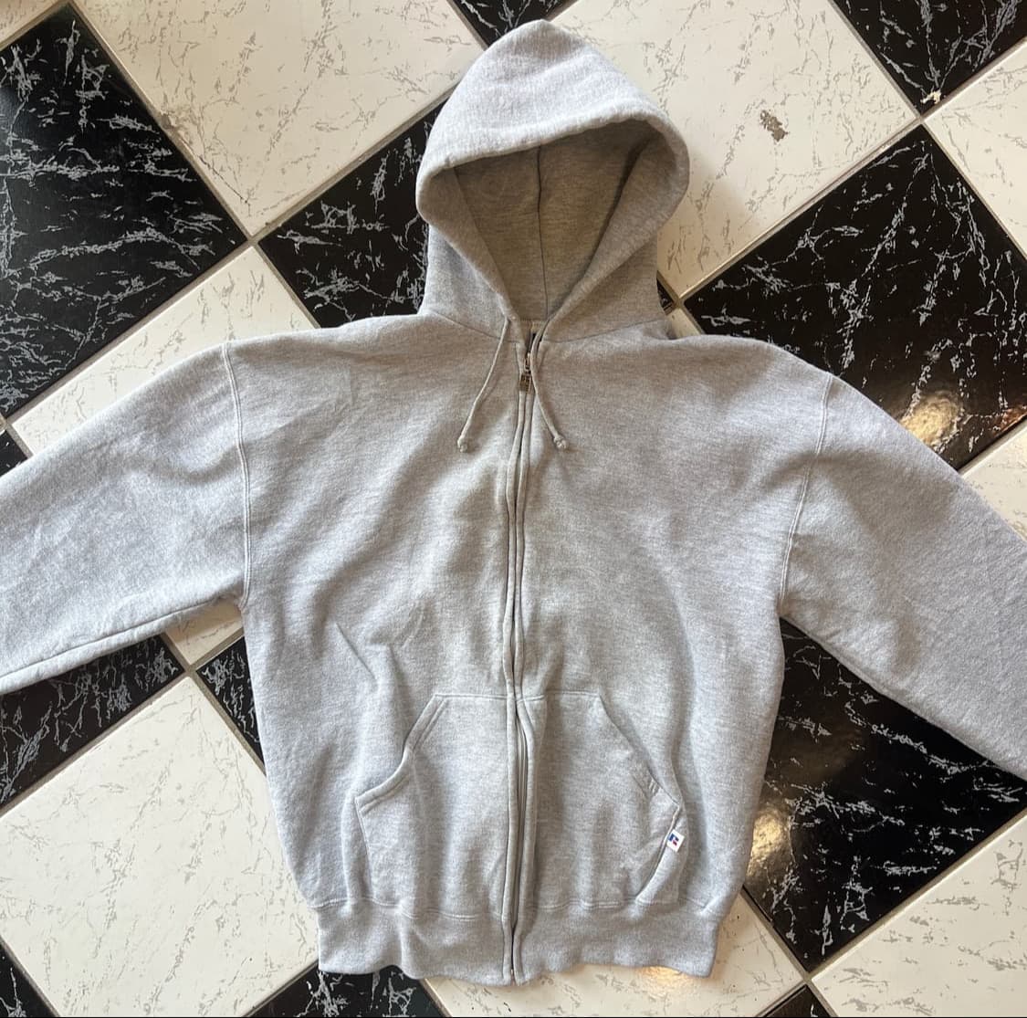 vintage russell sweat 러셀 빈티지 후드집업 상품이미지1