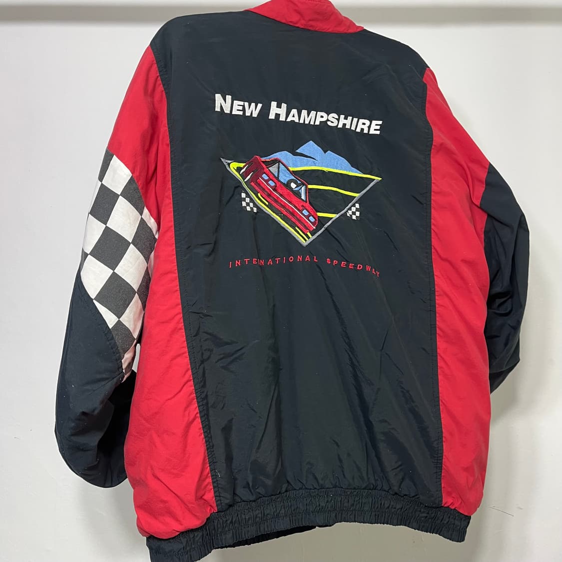 80s USA 미국생산 올드스쿨 레이싱 점퍼 자켓 상품이미지4