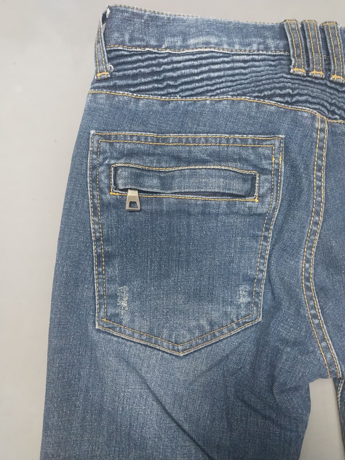 [30] 발망 스크래치 슬림 바이커진 청바지 상품이미지8