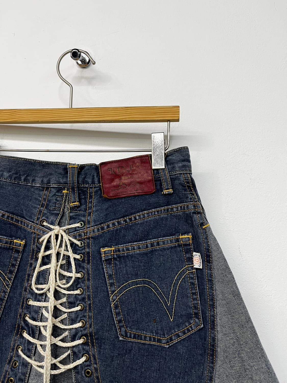 KINKY JEANS 히스테릭 글래머 데님 레이스업 미니 스커트 상품이미지8