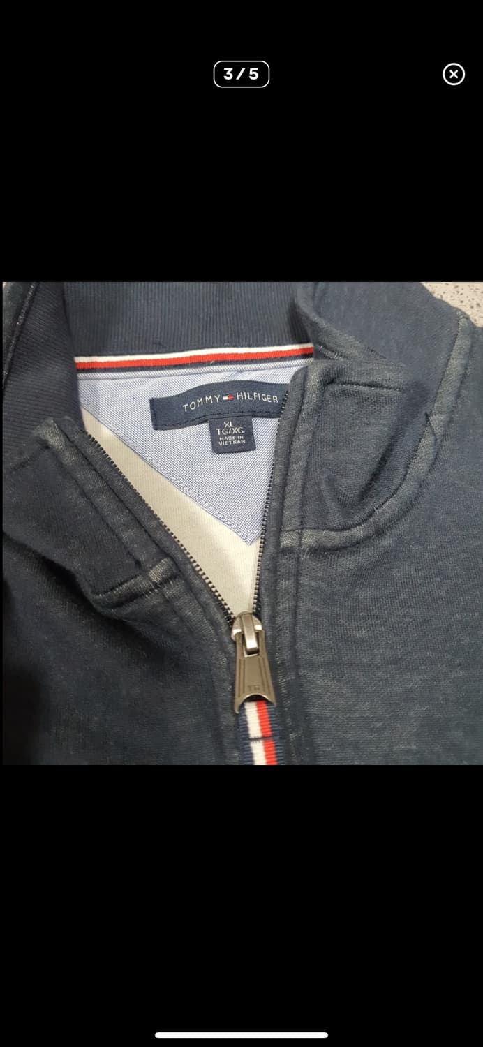  (바배) 타미 힐피거 네이비 반집업 롱슬리브 상품이미지3