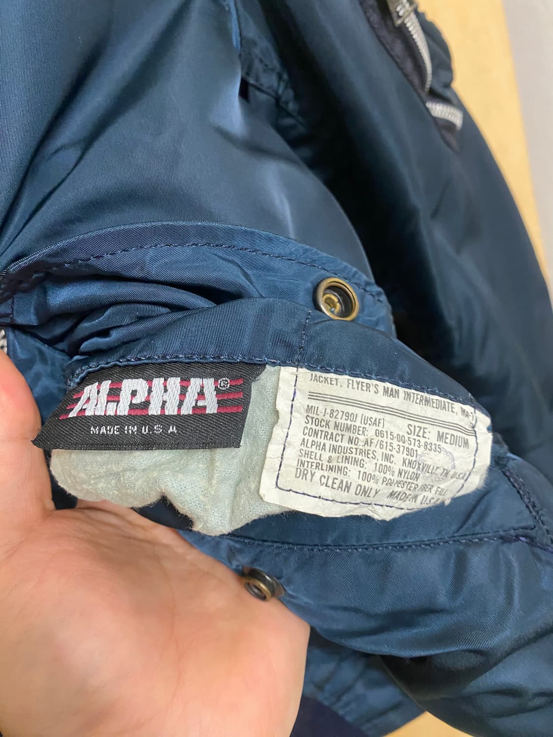 80~90s ALPHA INDUSTRIES ma-1 80~90년대 마원 상품이미지7