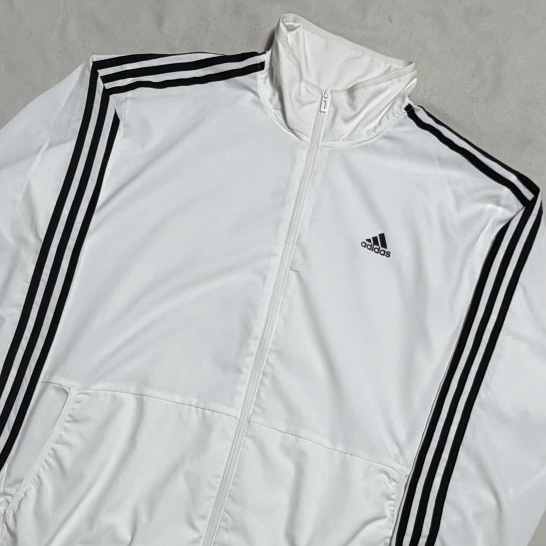 3XL 아디다스 화이트 트랙 자켓 상품이미지1