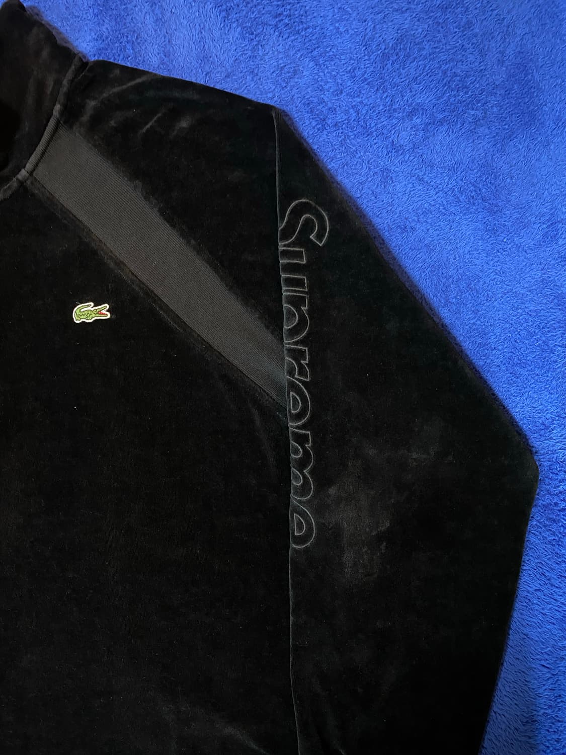 Supreme x Lacoste 슈프림 라코스테 벨루어 하프집업 상품이미지3