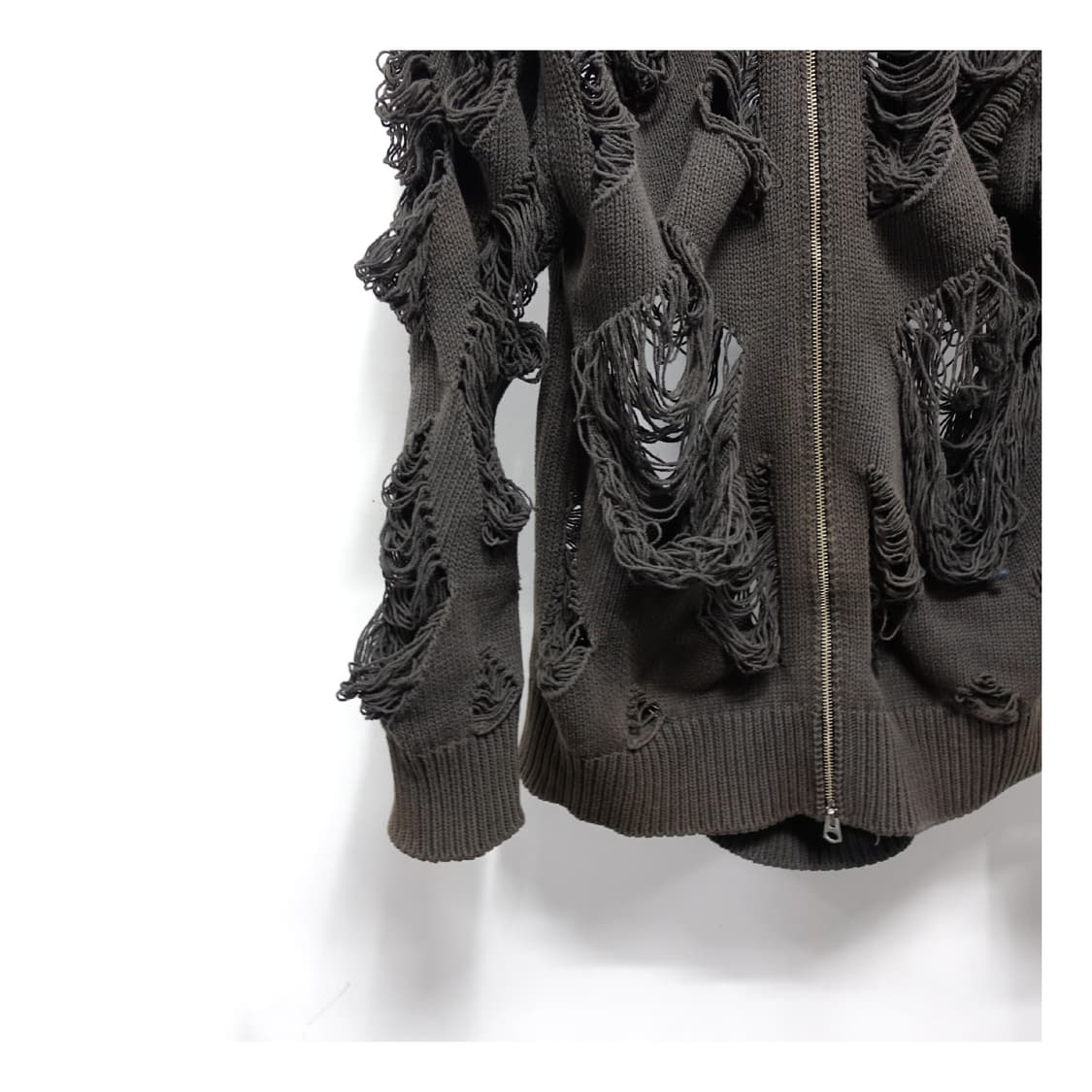 칠드런오브더디스코댄스 디스트레스드 후디 파카 집업 상품이미지5