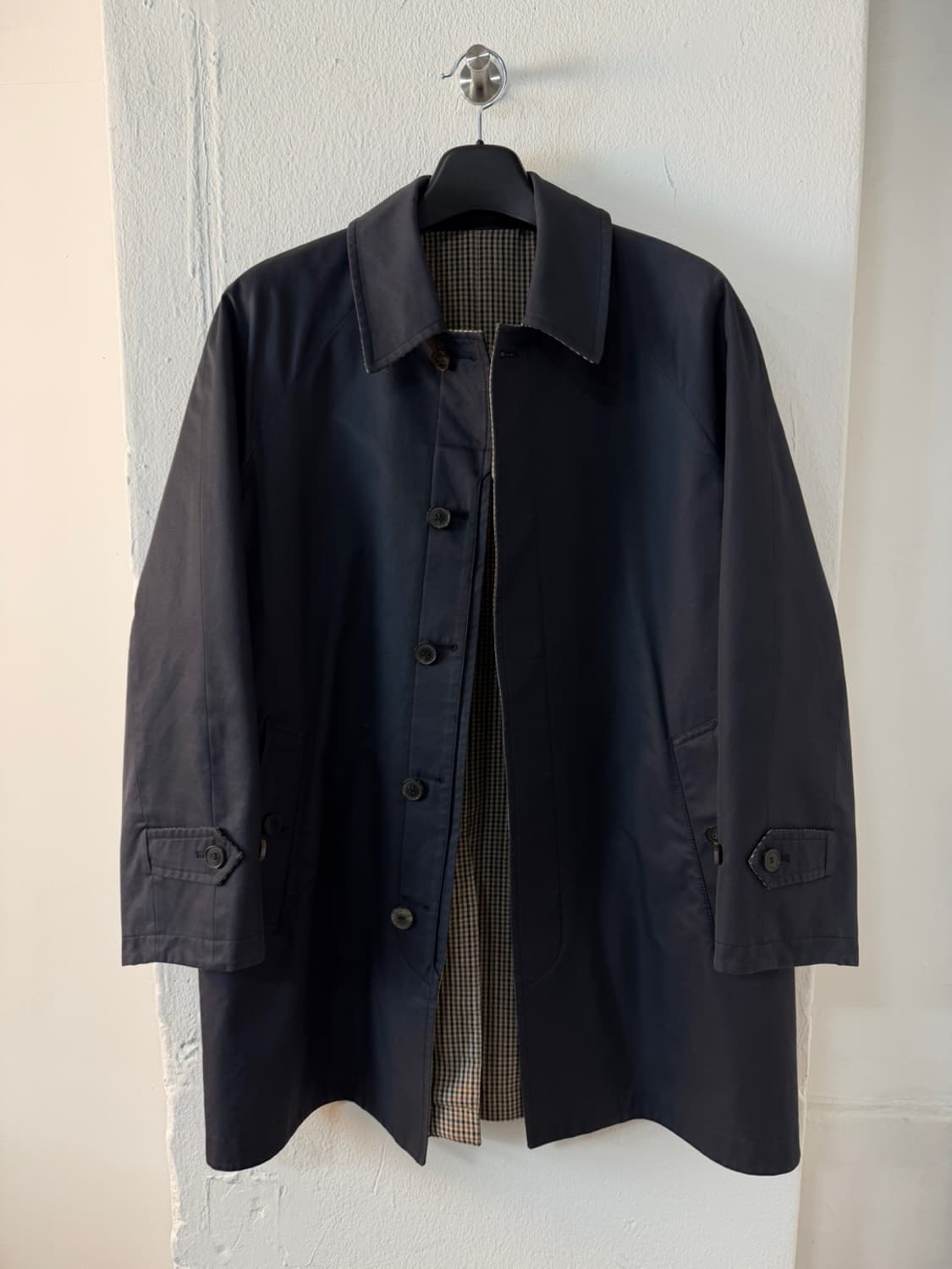 매킨토시 리버시블 하운드투스 코트 상품이미지2