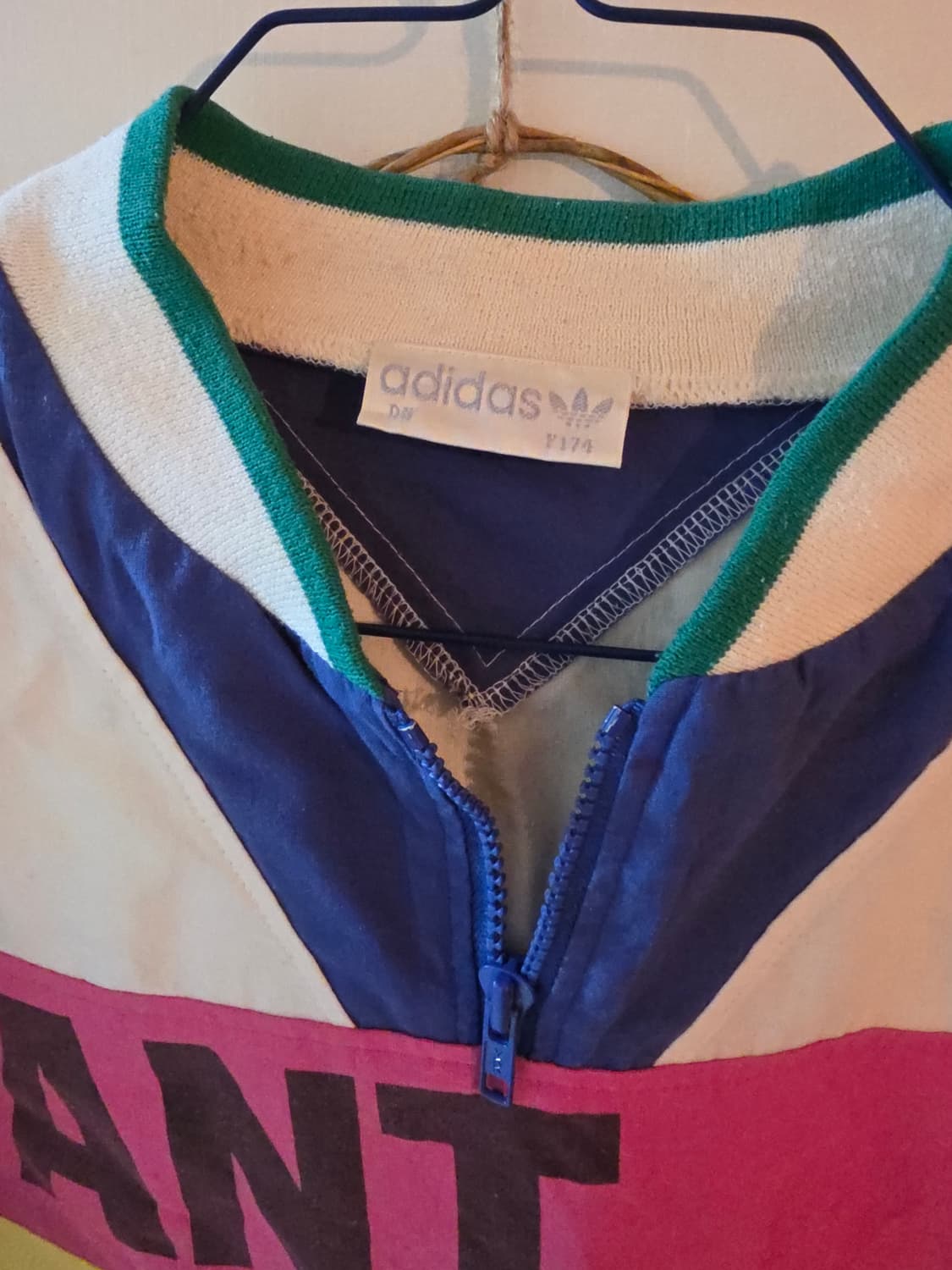 90'빈티지아디다스 "I WANT I CAN" 올드스쿨 아노락 상품이미지2