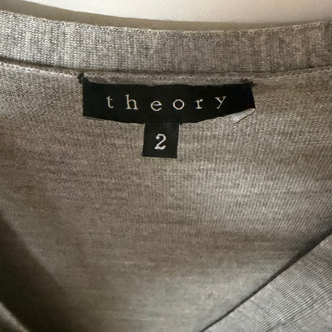 theory 띠어리 브이넥 롱 가디건 그레이 상품이미지3