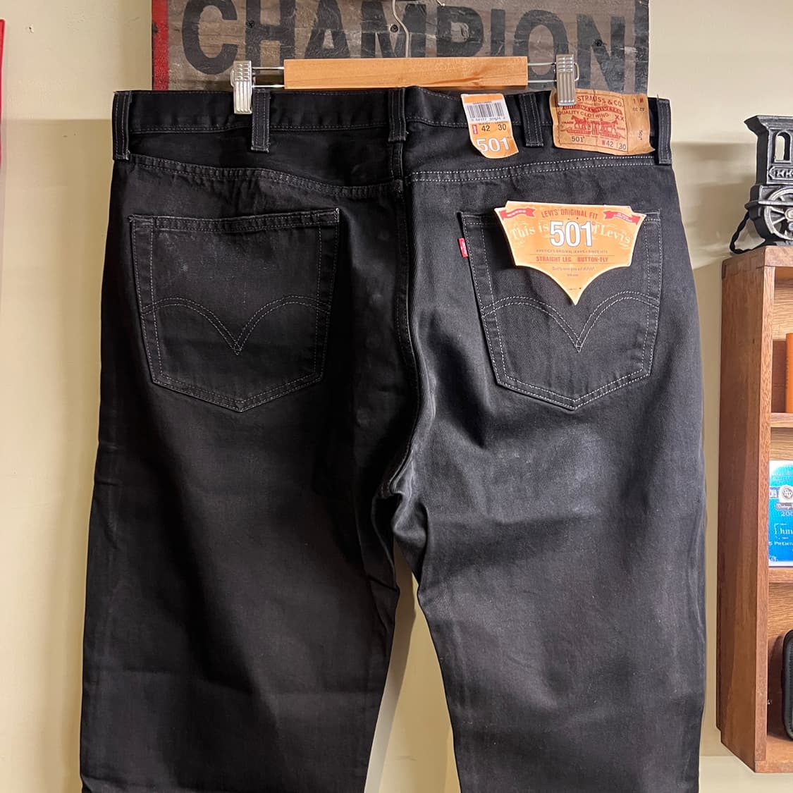 리바이스 501 블랙진 42x30 Size 데드스탁 260318-4 상품이미지6