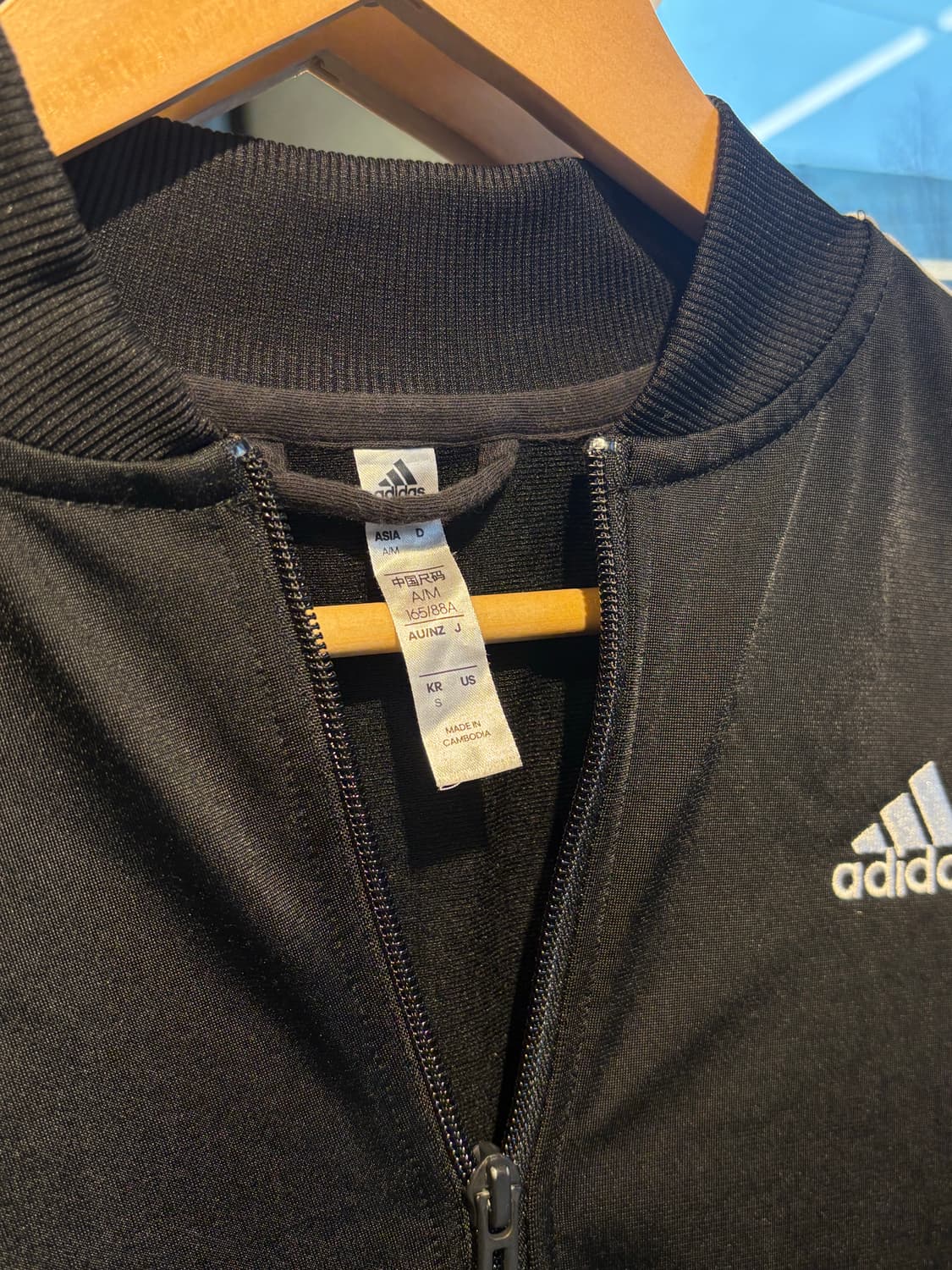 아디다스 블랙 트랙탑 져지 S 상품이미지4