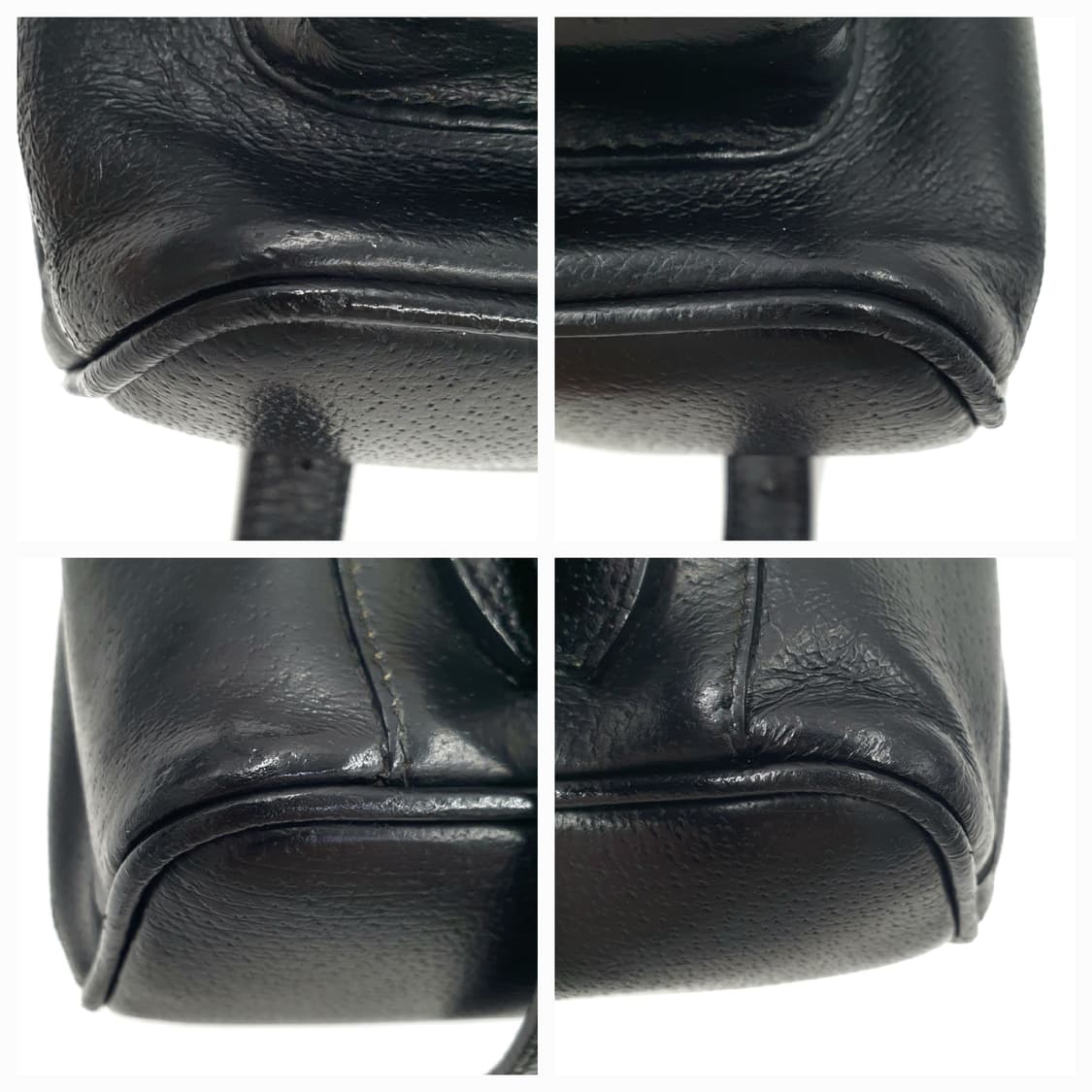 구찌 뱀부 블랙 레더 투포켓 백팩 상품이미지9