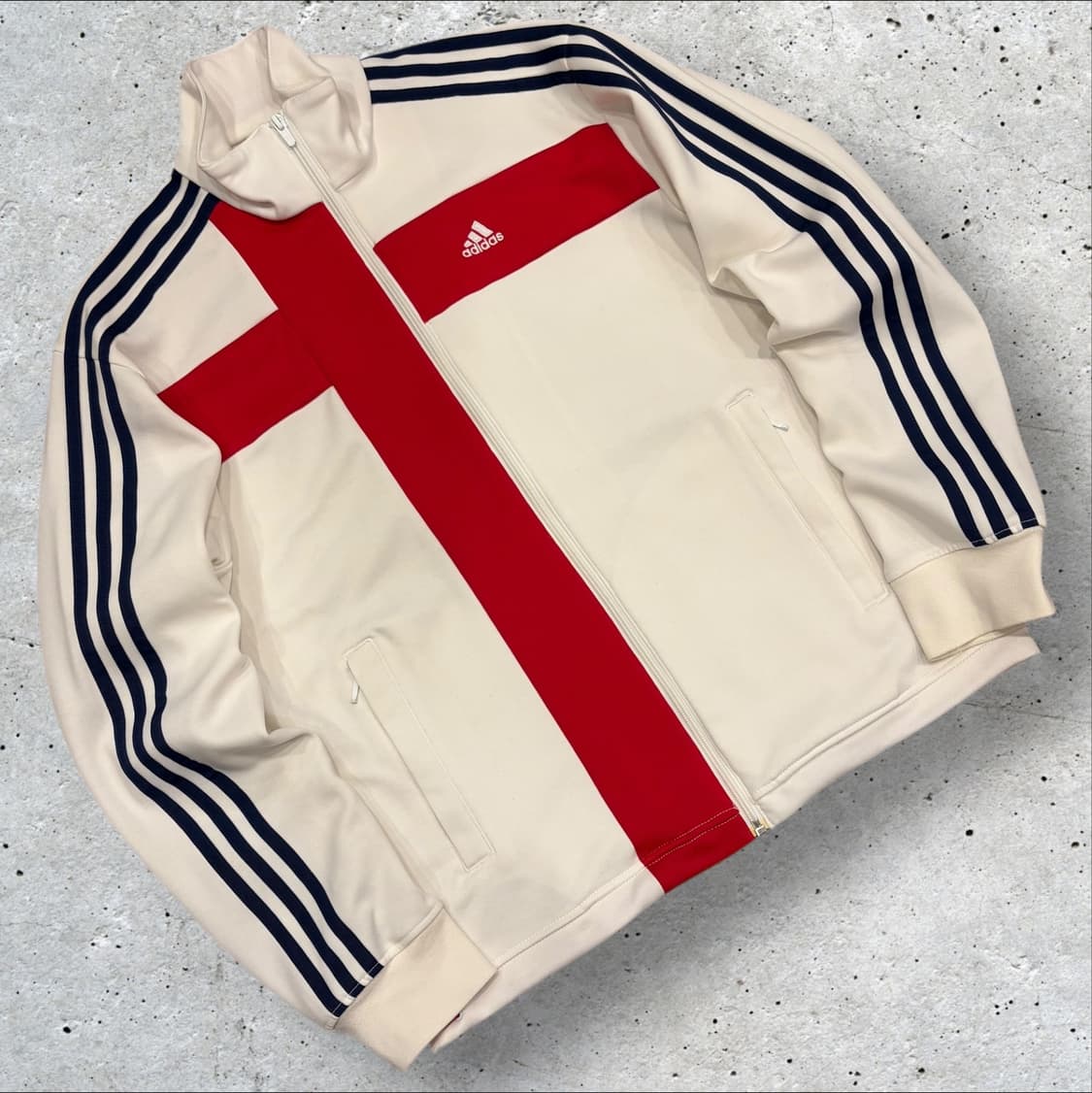 [95] 05s 아디다스 잉글랜드 삼선 화이트 레드 트랙탑 져지 B946 상품이미지1