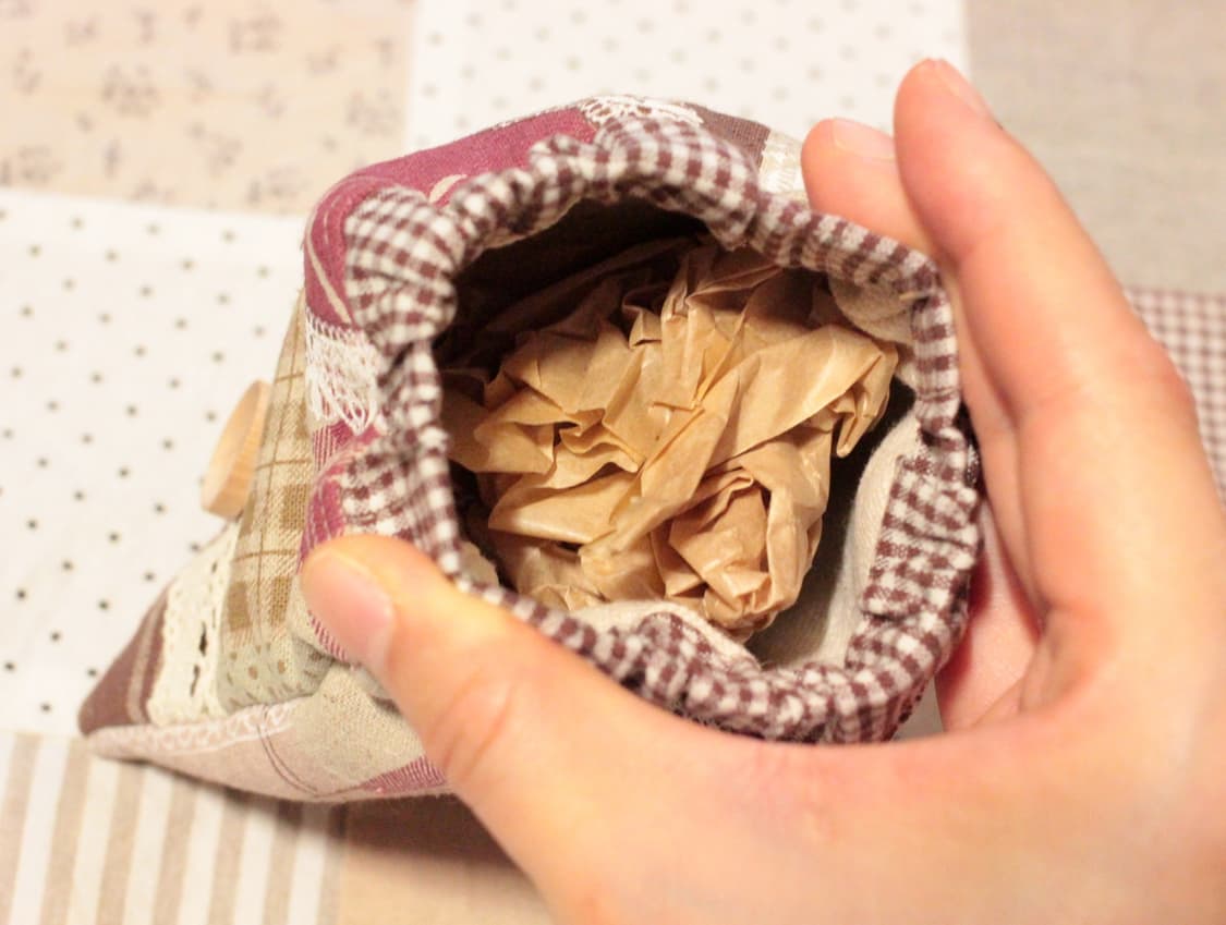 핸드메이드 단추 레이스 바네파우치 상품이미지9