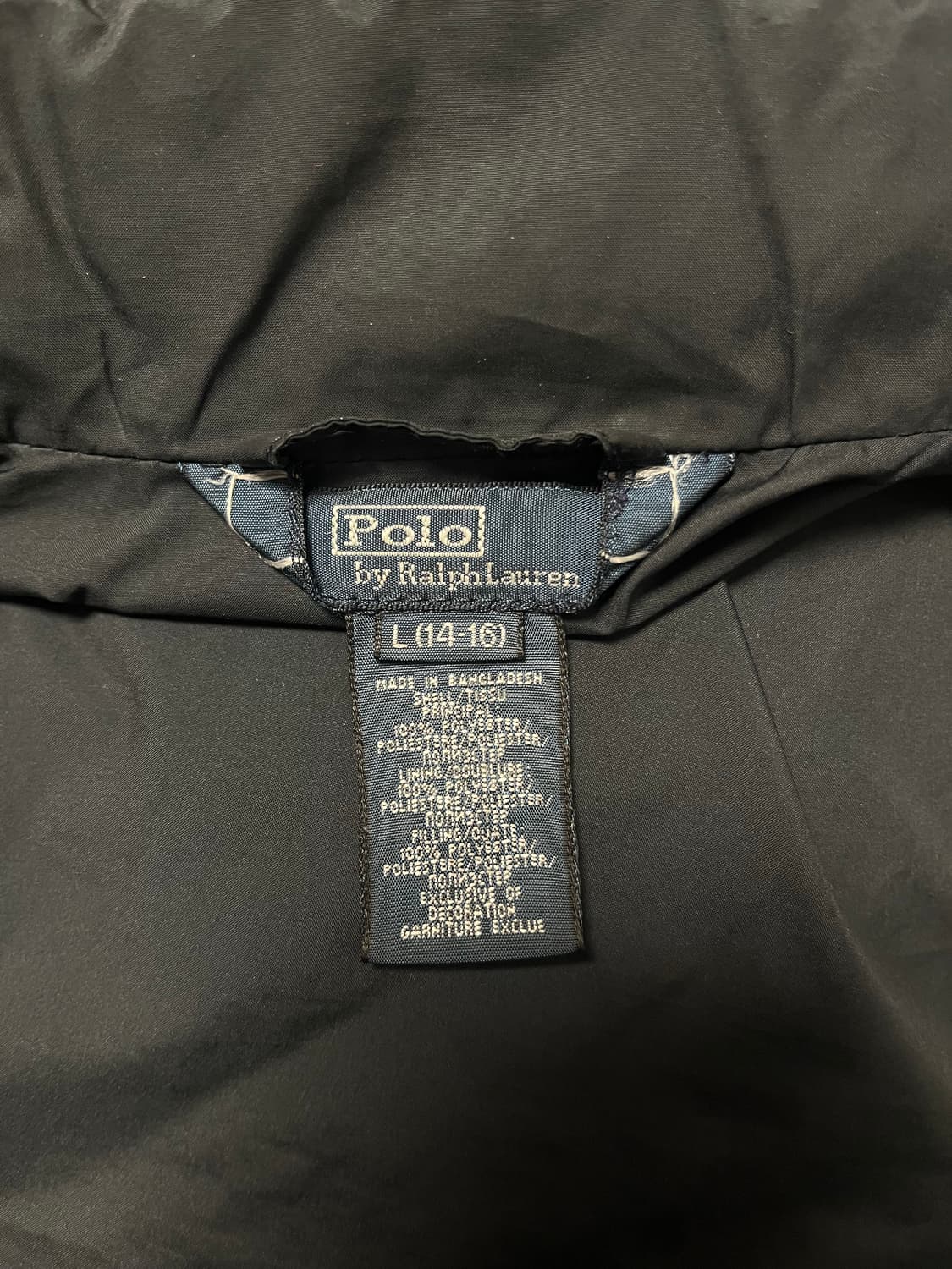 빈티지 폴로 퀄팅 경량패딩 상품이미지3