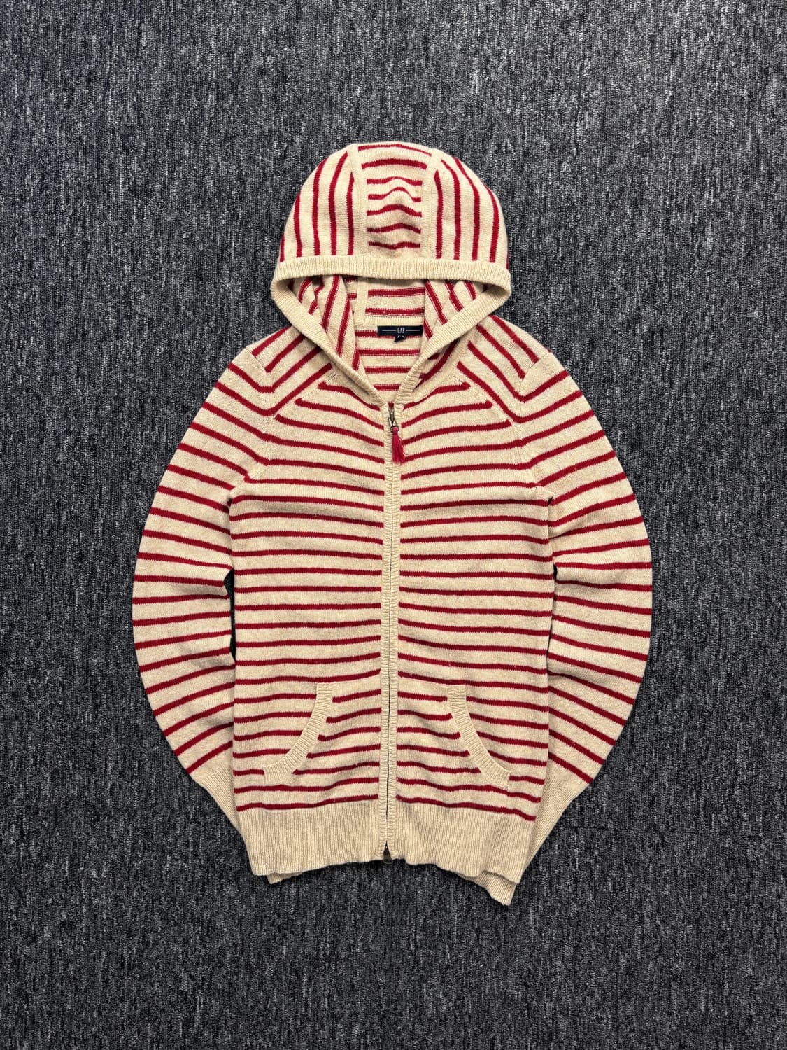 갭 스트라이프 니트 후드집업 상품이미지5