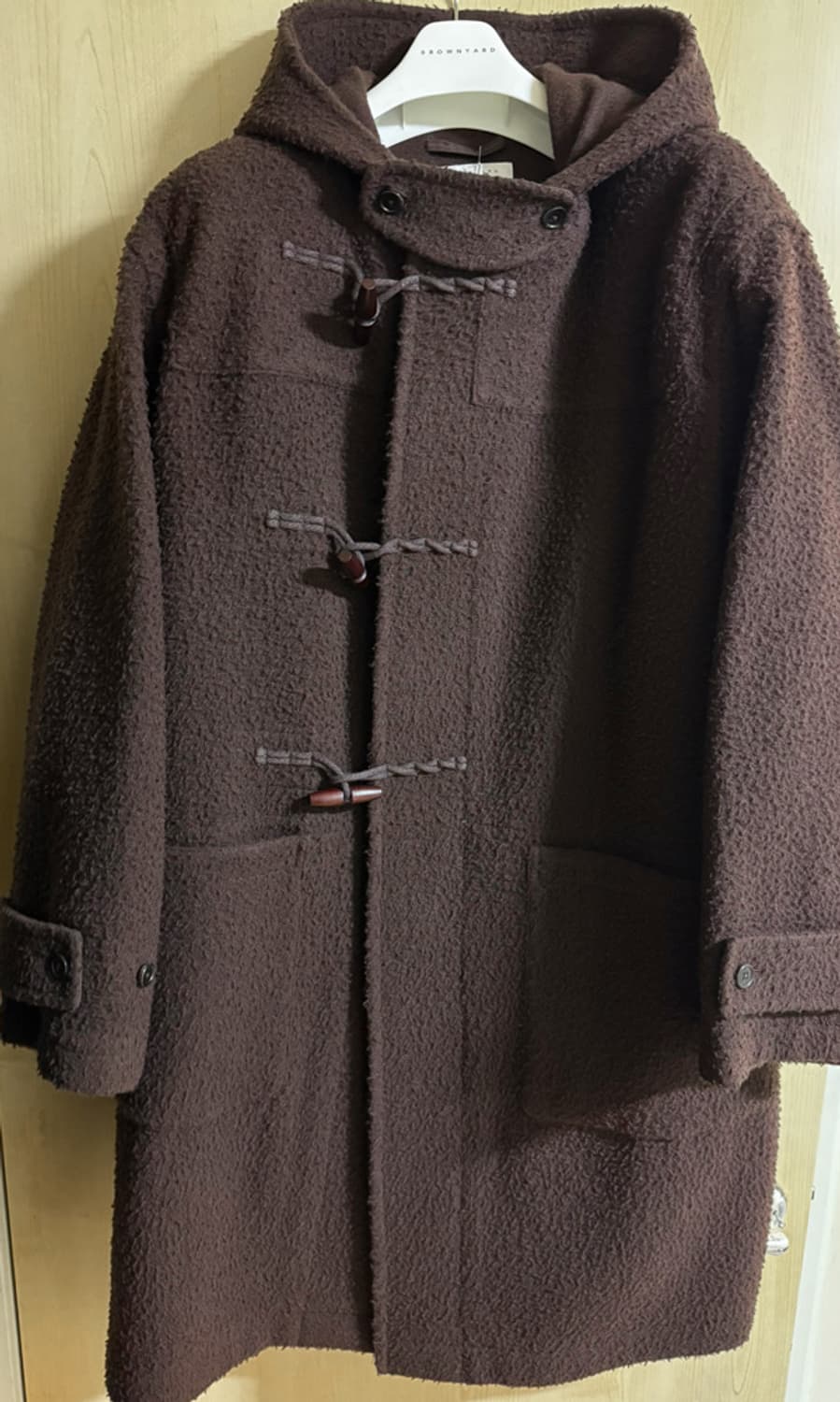 [5] 브라운야드 카센티노 더플 코트 브라운 상품이미지4