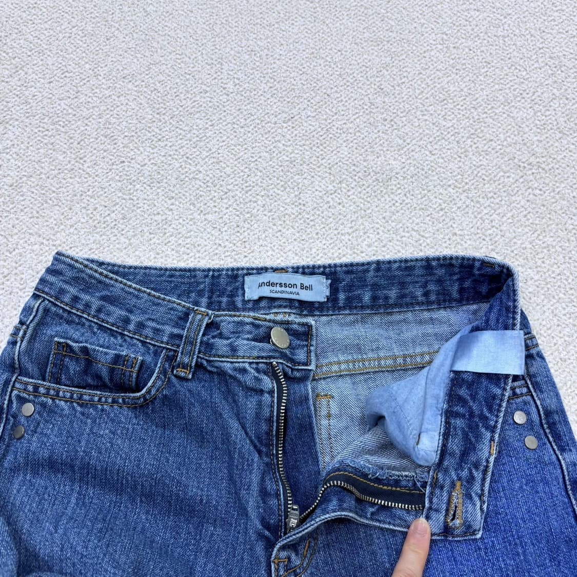 S 앤더슨벨 스카디나비아 데님 팬츠 0428E 상품이미지5