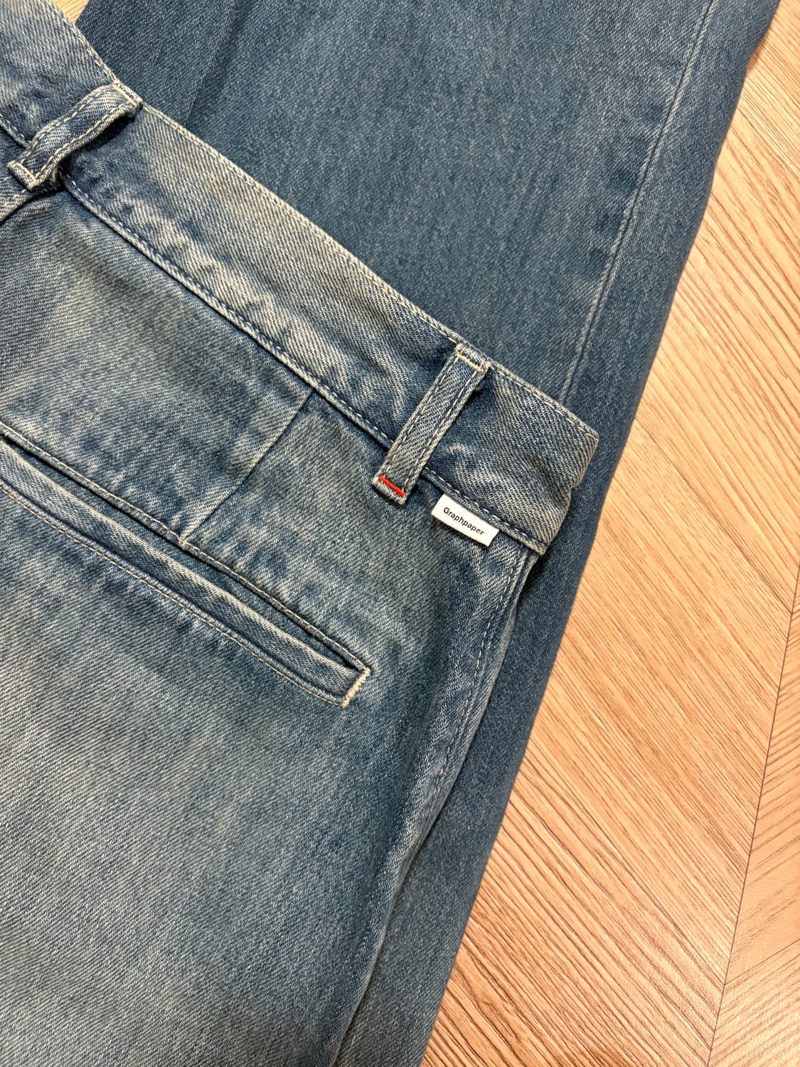 Graphpaper Selvage Denim Two Tuck Tapere 상품이미지4