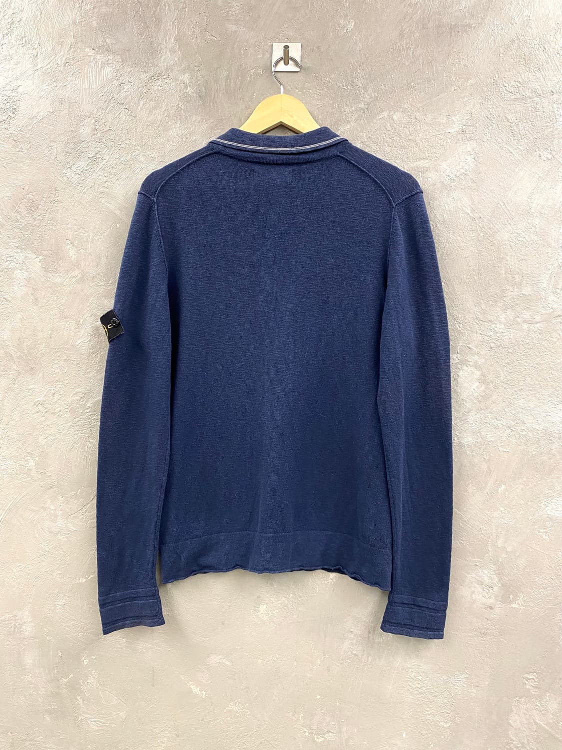 [M] Stone Island 스톤아일랜드 버튼업 네이비 니트 상품이미지6