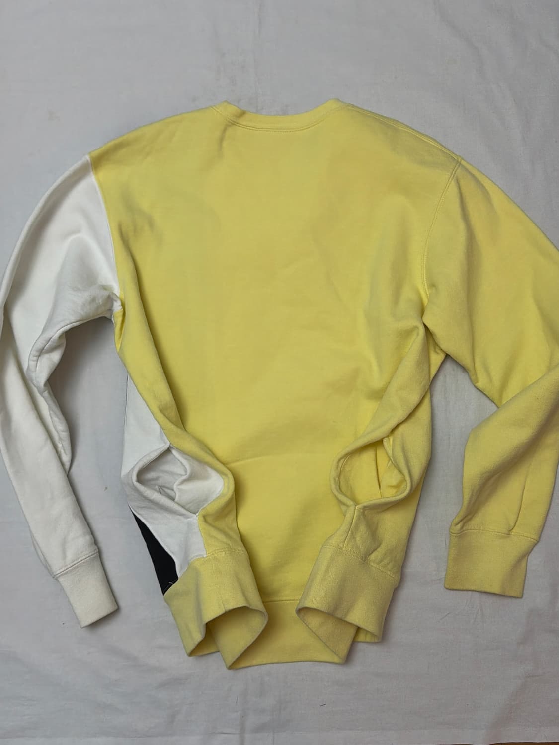 슈프림 16ss 패널 크루넥 맨투맨 옐로우 상품이미지3