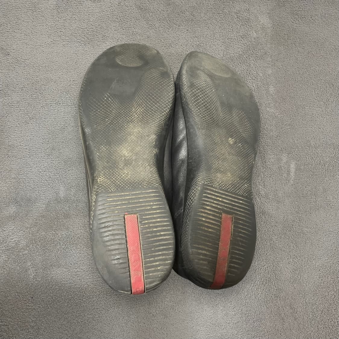 285~290) 프라다 로고 아카이브 레더 가죽 스니커즈 신발 블랙 상품이미지5