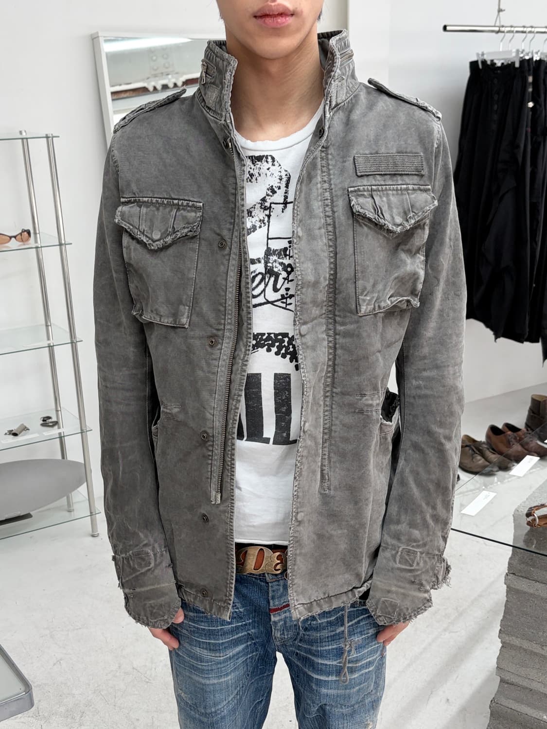 wjk 디스트레스드 m-65 필드 자켓 상품이미지1