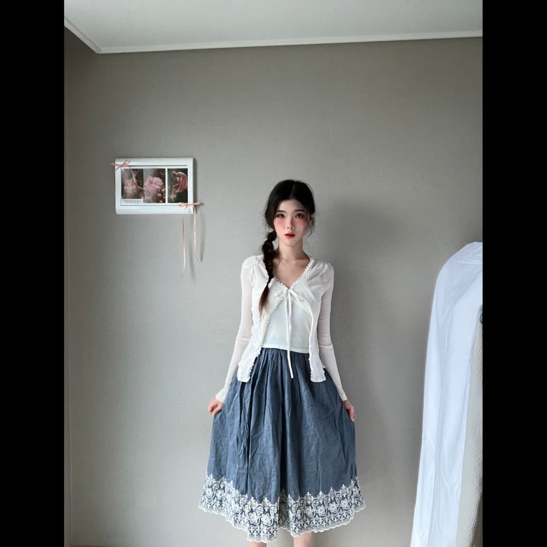 입자마자 모리걸 그 자체 빈티지스커트✨️🦋 상품이미지3