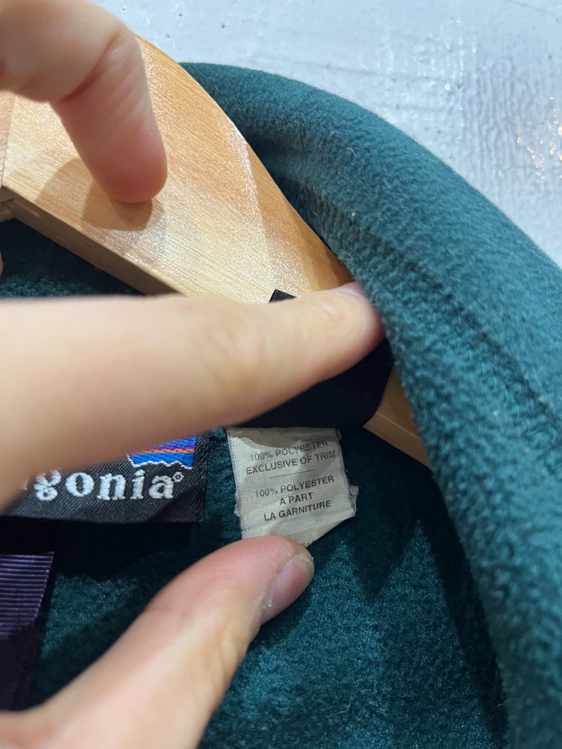 90s 파타고니아 플리스 자켓 그린 Made in USA (M) 상품이미지7