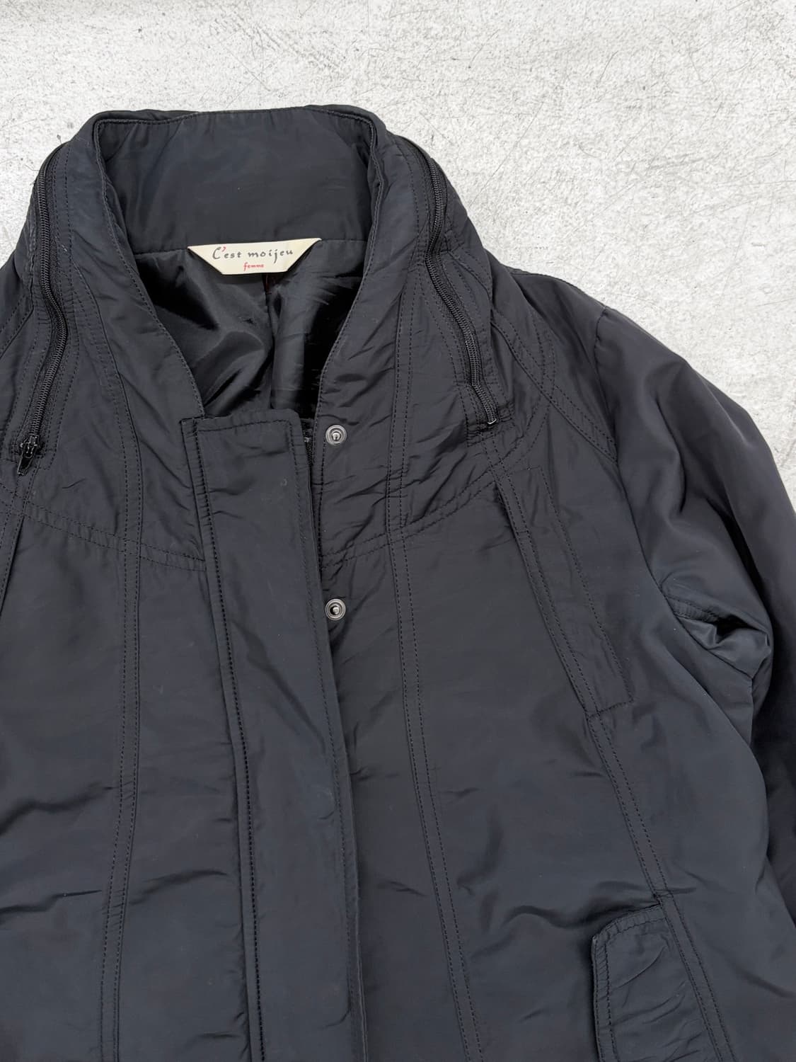 japan vintage 지퍼 절개 후디 봄버 자켓 상품이미지7